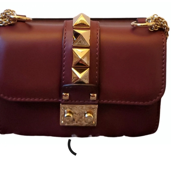 Valentino Garavani glam lock leather crossbody bag - Picture 4 of 7